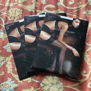 Victoria's Secret White Sheer Stockings